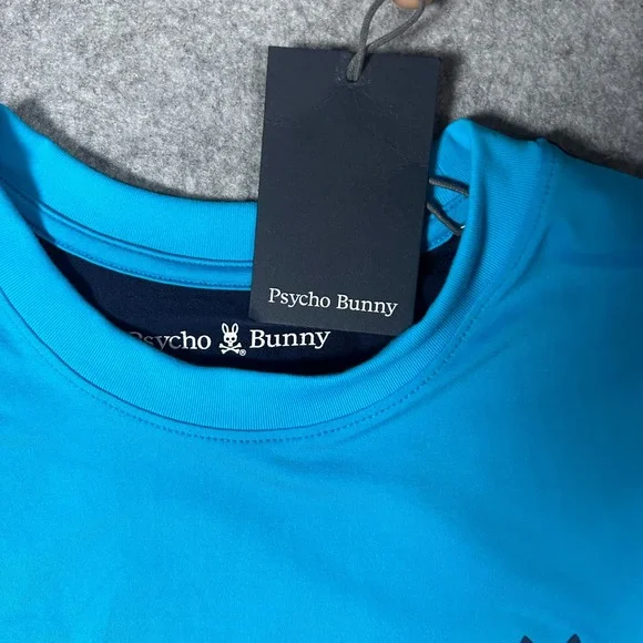 NWT Psycho Bunny T Shirt Women's large Blue Volunteer Tennis Canada jersey - Picture 7 of 16